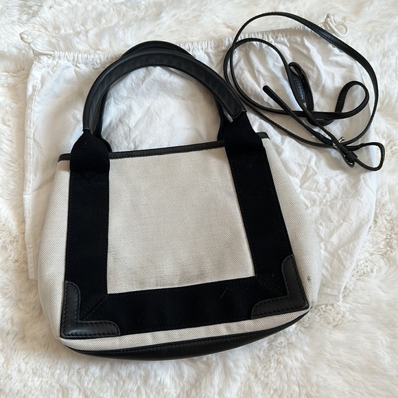 Balenciaga Navy Small Cabas Beige - Picture 2 of 12